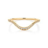 Lab-Grown Diamond Pavé Wave V Band Ring