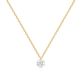 Floating Lab-Grown Diamond Pendant Necklace