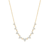 Cluster Lab-Grown Diamond Station Necklace