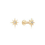 Diamond Mini Starburst Stud
