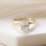Oval Diamond Solitaire Engagement Ring (2 carat)