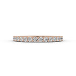 14 Stone Common Prong Anniversary Band — Rose gold