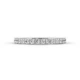 14 Stone Common Prong Anniversary Band — White gold