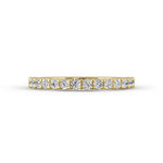 14 Stone Common Prong Anniversary Band — Yellow gold