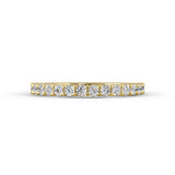14 Stone Common Prong Anniversary Band — Yellow gold