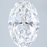 3.5 ct Oval Lab-Grown Diamond, D VVS2