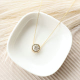 1.00 Carat Round Bezel Set Pendant