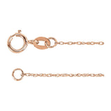 1 mm Rope Chain in 10k Rose Gold