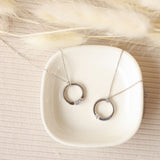 Circle Pendant with Diamond