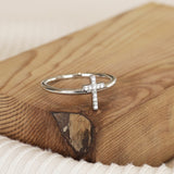 Cross Diamond Ring