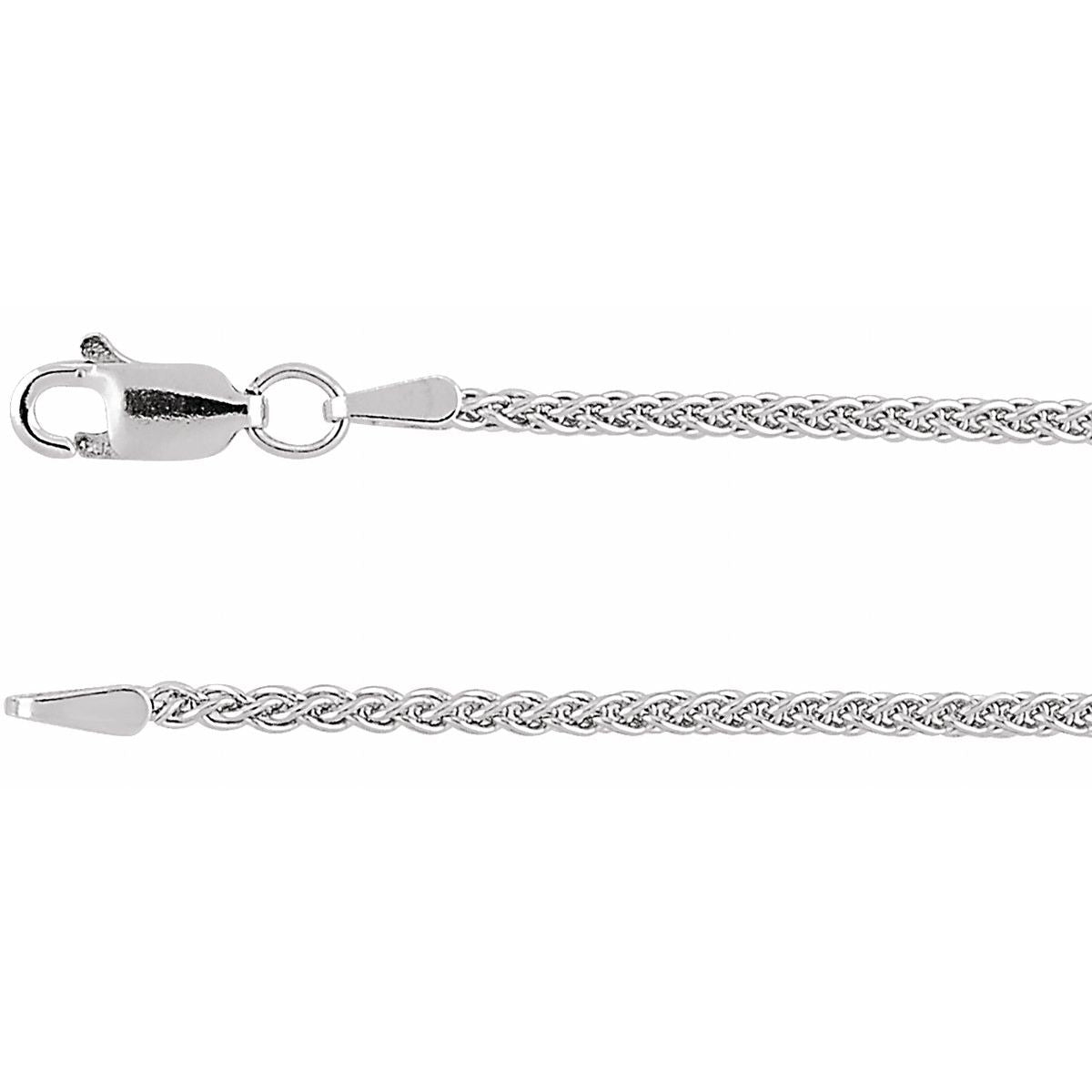 1.8 mm Wheat Chain in Sterling Silver