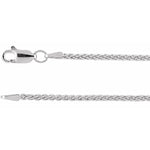 1.8 mm Wheat Chain in Sterling Silver