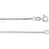 Diamond Cut - Box Chain (1.3mm wide)