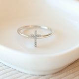 Cross Diamond Ring