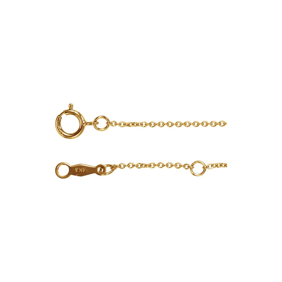 1 mm Cable Chain in 14k Yellow Gold-Filled