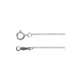 1 mm Cable Chain in Sterling Silver