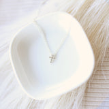 Mini Bubble Cross Necklace