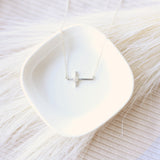 Sideways Cross with Diamond