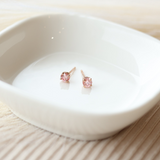 Pink Diamond Solitaire Earrings (0.35 carat tw)