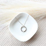 Circle Pendant with Diamond
