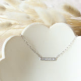Baguette Diamond Bar Pendant