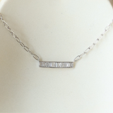Baguette Diamond Bar Pendant