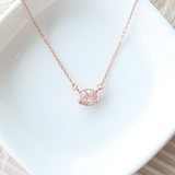 1.00 carat Oval Pink DIamond Penant