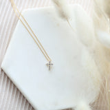 Mini Bubble Cross Necklace