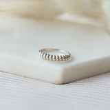 Puffy Silver Ring