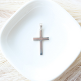 Small Flat Cross Pendant