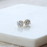 4.00 Carat TW Round Diamond Solitaire Earrings