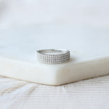 4 Row Pave Band