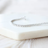 3.00 Carat Total Weight Tennis Bracelet (Sterling Silver)
