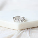 Bezel Set Diamond Bubble Band (Silver)