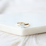 Yellow Gold Cushion Cut Engagement Ring