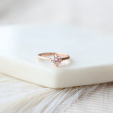 Pink Diamond Solitaire Ring