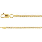 1.8 mm Wheat Chain in 14k Yellow Gold