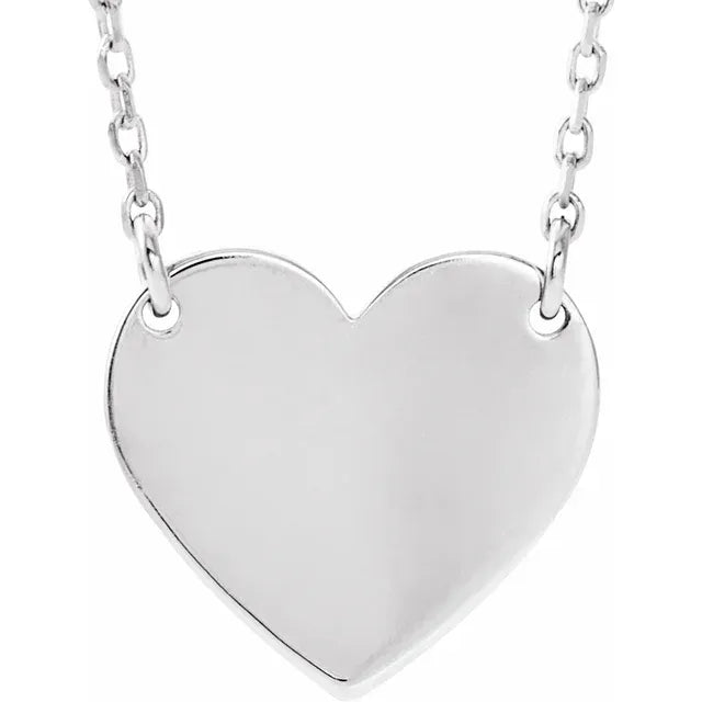 Engravable Heart Pendant
