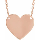 Engravable Heart Pendant