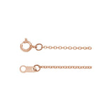 1 mm Cable Chain in 14k Rose Gold-Filled