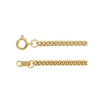 2.25 mm Curb Chain in 14k Yellow Gold-Filled