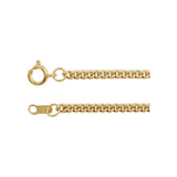 2.25 mm Curb Chain in 14k Yellow Gold-Filled