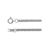 2.25 mm Curb Chain in Sterling Silver