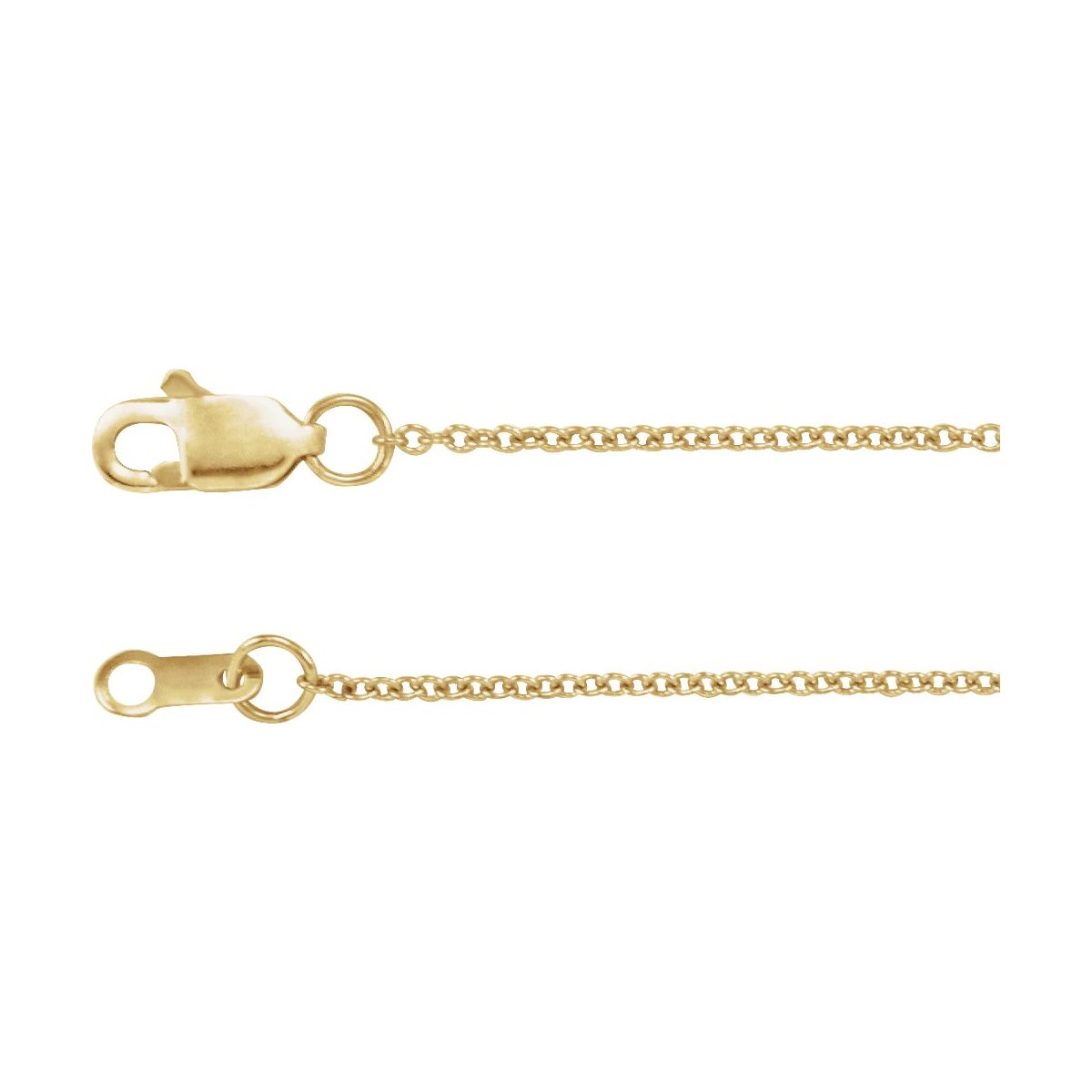 1.5 mm Cable Chain in 10k Yellow Gold
