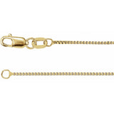 0.75 mm Box Chain in 14k Yellow Gold-Filled