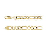 6.5 mm Figaro Chain in 14k Yellow Gold