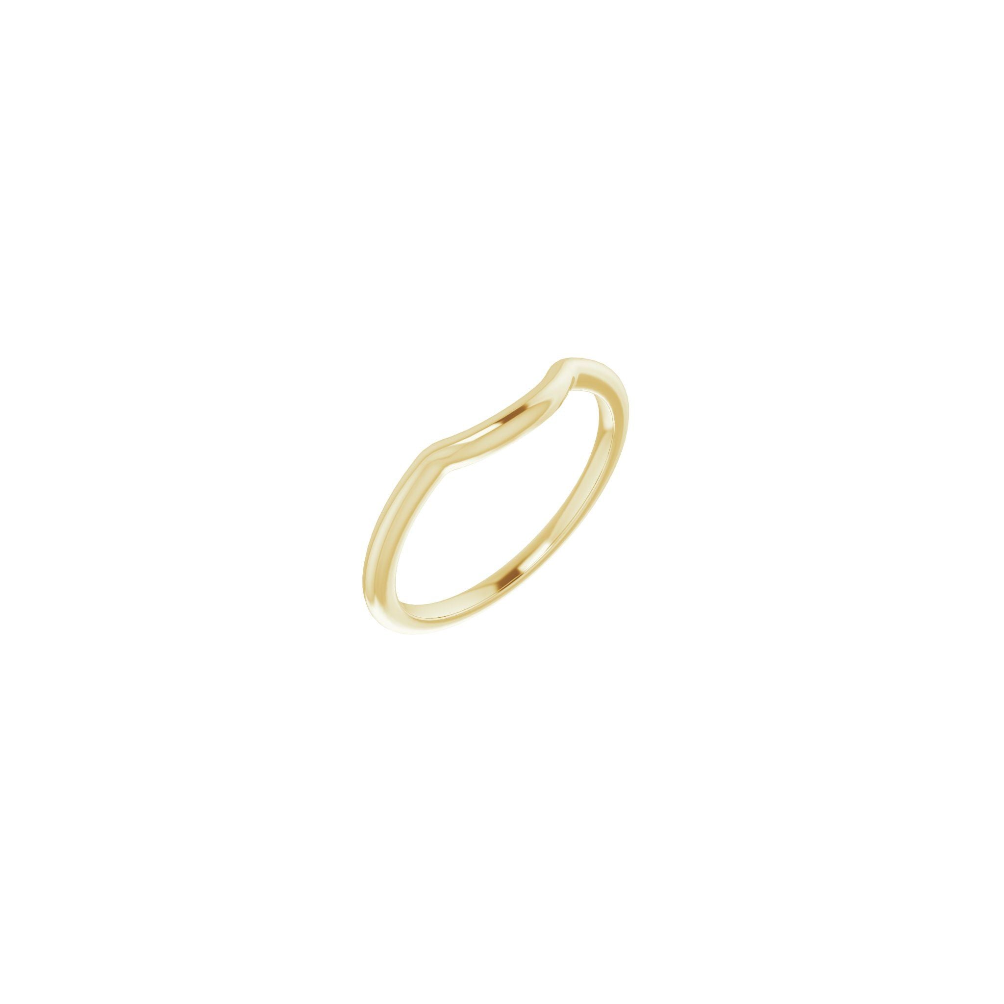 Aubrette wedding band, 14k yellow gold