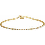 Diamond Line Bracelet — 1 carat total weight, 14k Yellow Gold
