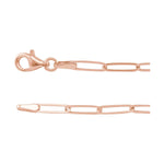 2.6 mm Paperclip-Style Chain in 14k Rose Gold