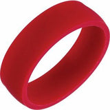 Silicone Comfort-Fit Band, Maroon